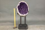 Deep Amethyst Geode With Custom Stand - Uruguay #227745-5